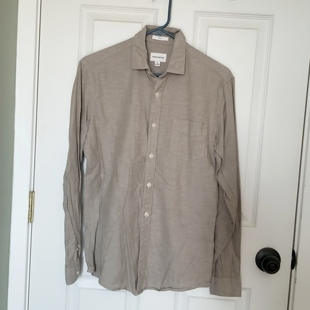 Frank and oak cotton hemp button down shirt